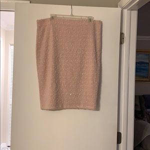 Light pink sparkly skirt